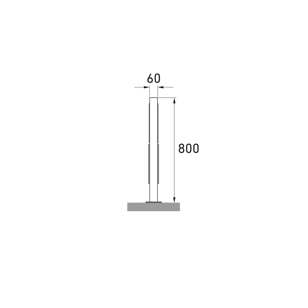 Produktabbildung Nr. 7: Arceau d'appui wsm® à tube coudé, à cheviller, 2 places, acier inoxydable
