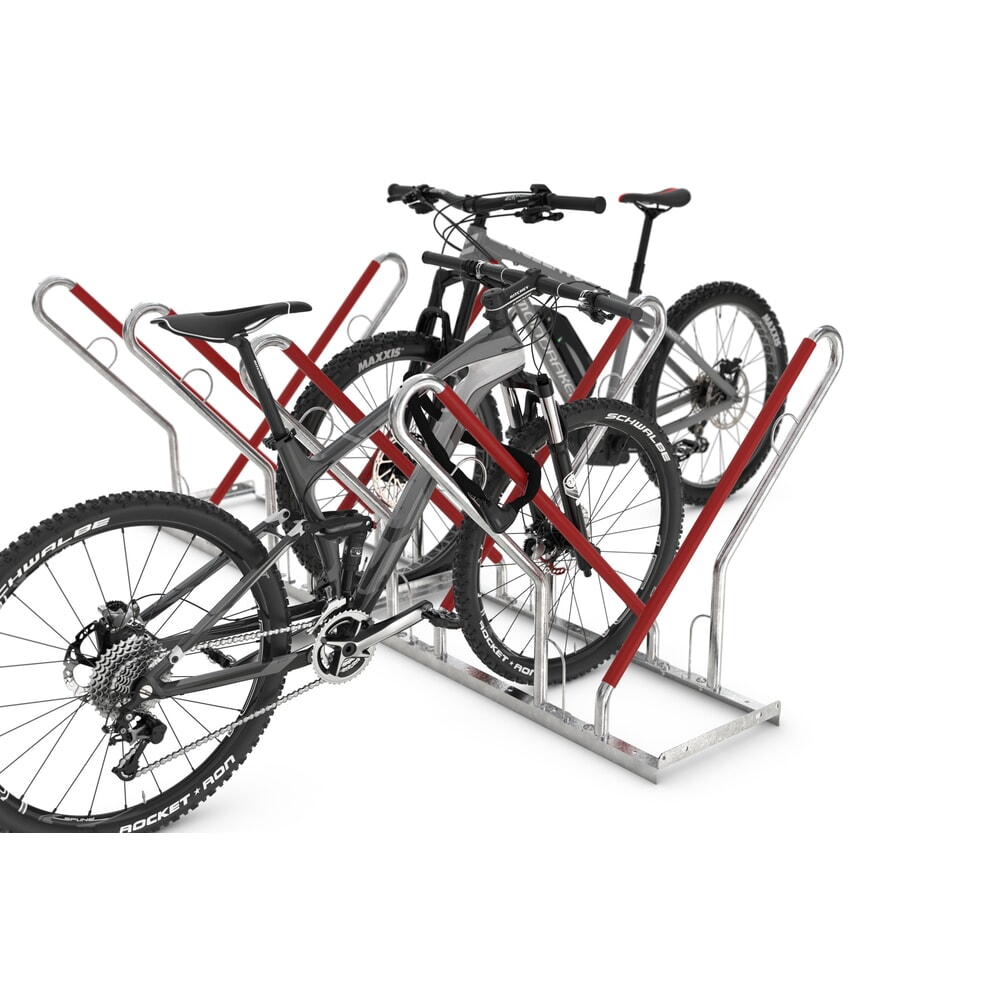 Produktabbildung Nr. 3: Parc à vélos wsm® 0500 XBF, à cheviller, galvanisé à chaud, bilatéral, 12 places, écart entre les roues 540 mm
