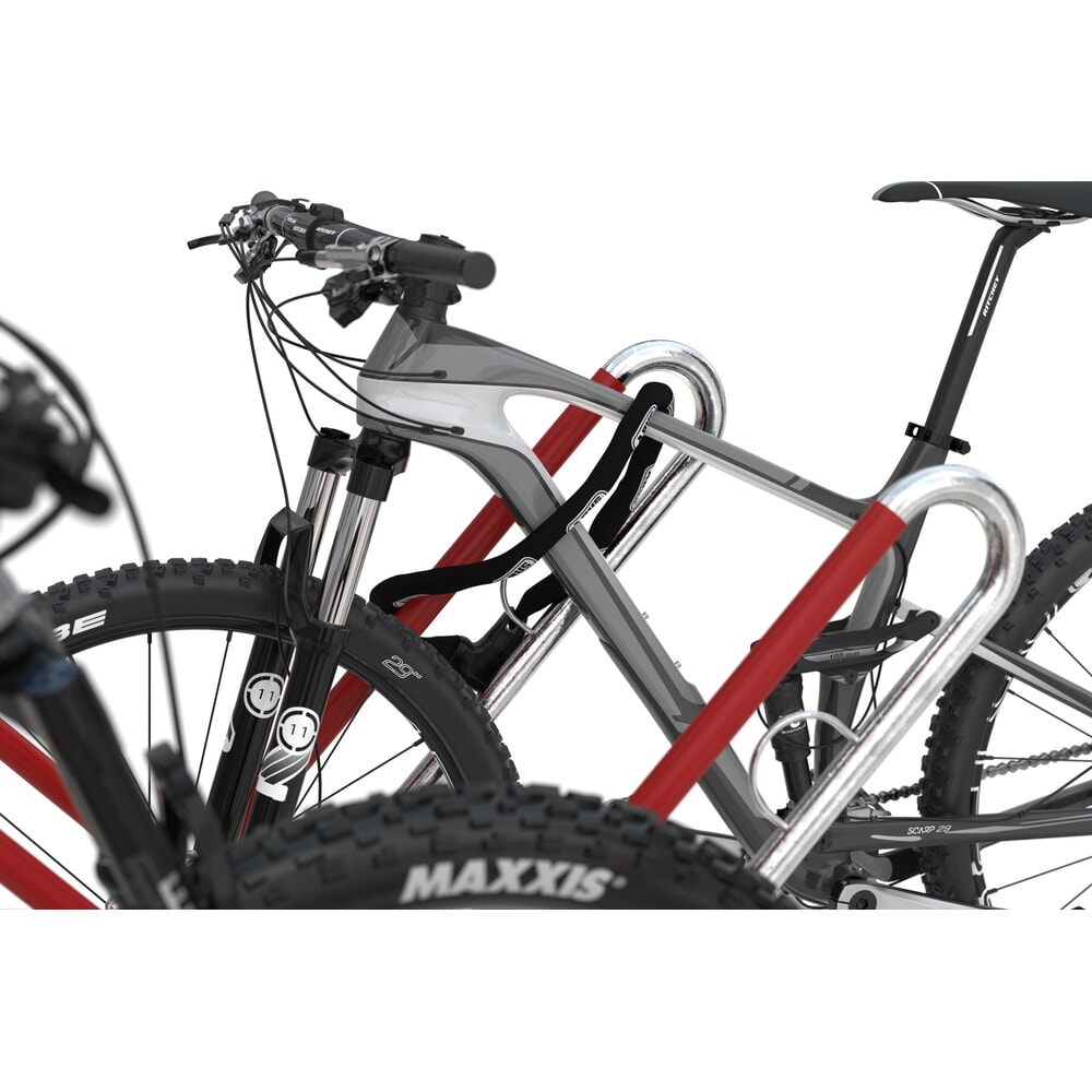 Produktabbildung Nr. 6: Parc à vélos wsm® 0500 XBF, à cheviller, galvanisé à chaud, bilatéral, 12 places, écart entre les roues 540 mm