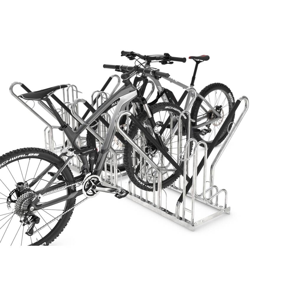 Produktabbildung Nr. 2: Parc à vélos wsm® 4700 XBF, implantation libre, galvanisé à chaud, bilatéral, 12 places, écart entre les roues 540 mm