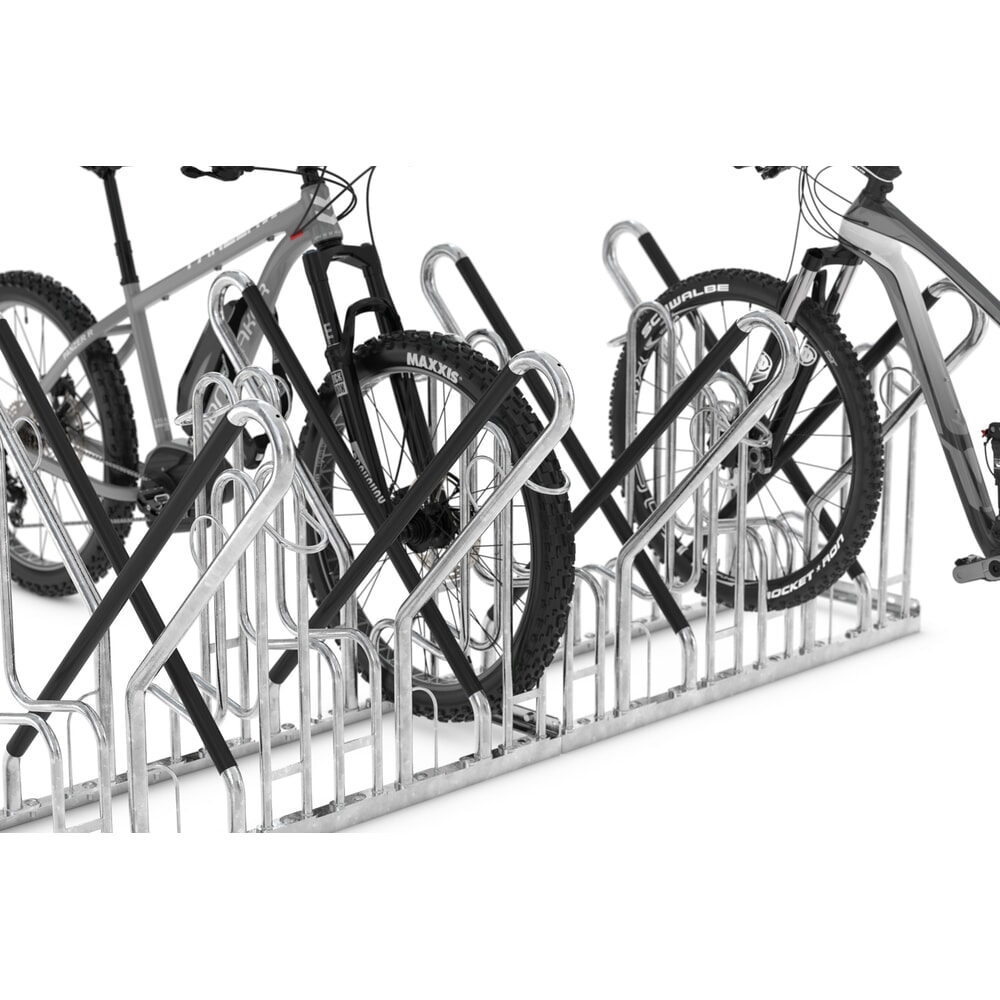 Produktabbildung Nr. 3: Parc à vélos wsm® 4700 XBF, implantation libre, galvanisé à chaud, bilatéral, 12 places, écart entre les roues 540 mm
