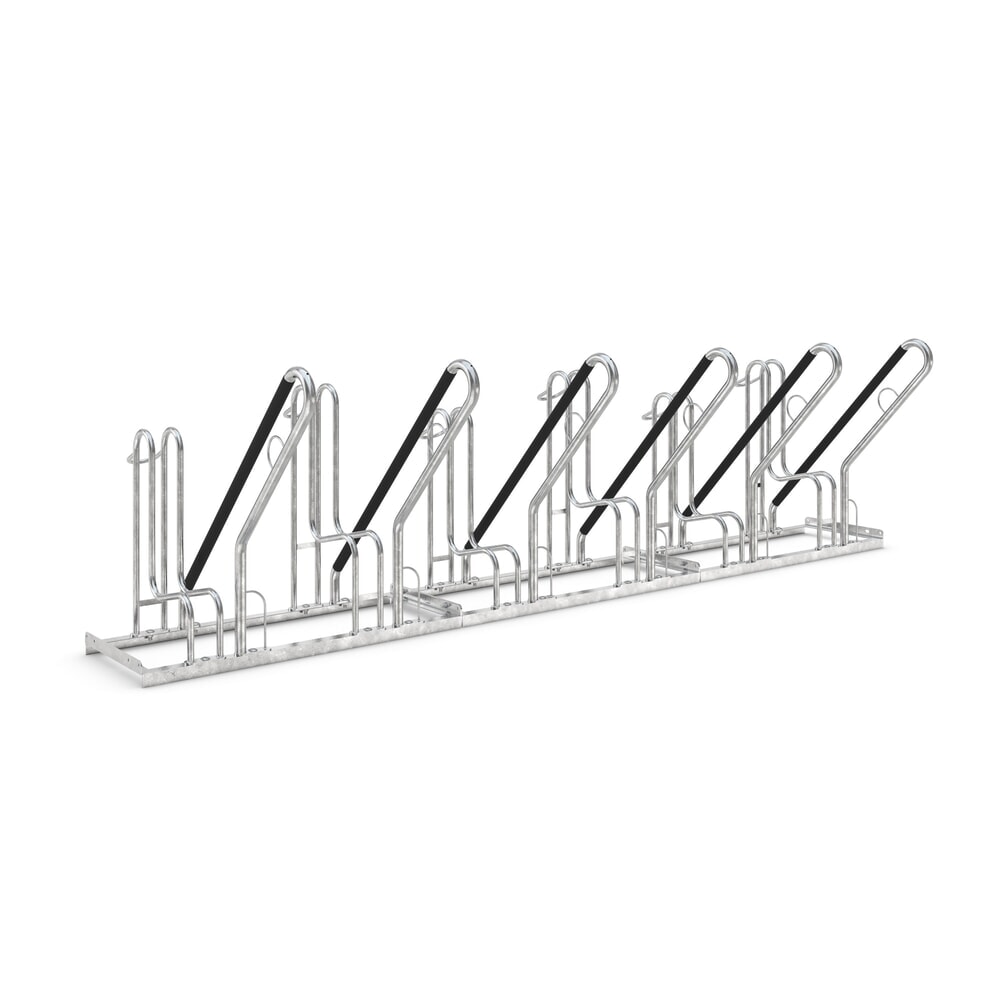 Productafbeelding nr. 1: Fietsenrek wsm® 4700 XBF, vrijstaand, thermisch verzinkt, 1-zijdige wielinzet, 6 plaatsen, wielafstand 500 mm