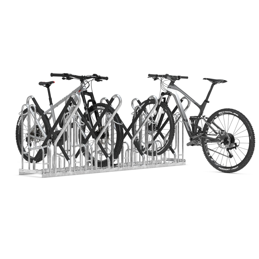 Produktabbildung Nr. 8: Parc à vélos wsm® 4700 XBF, implantation libre, galvanisé à chaud, bilatéral, 12 places, écart entre les roues 540 mm
