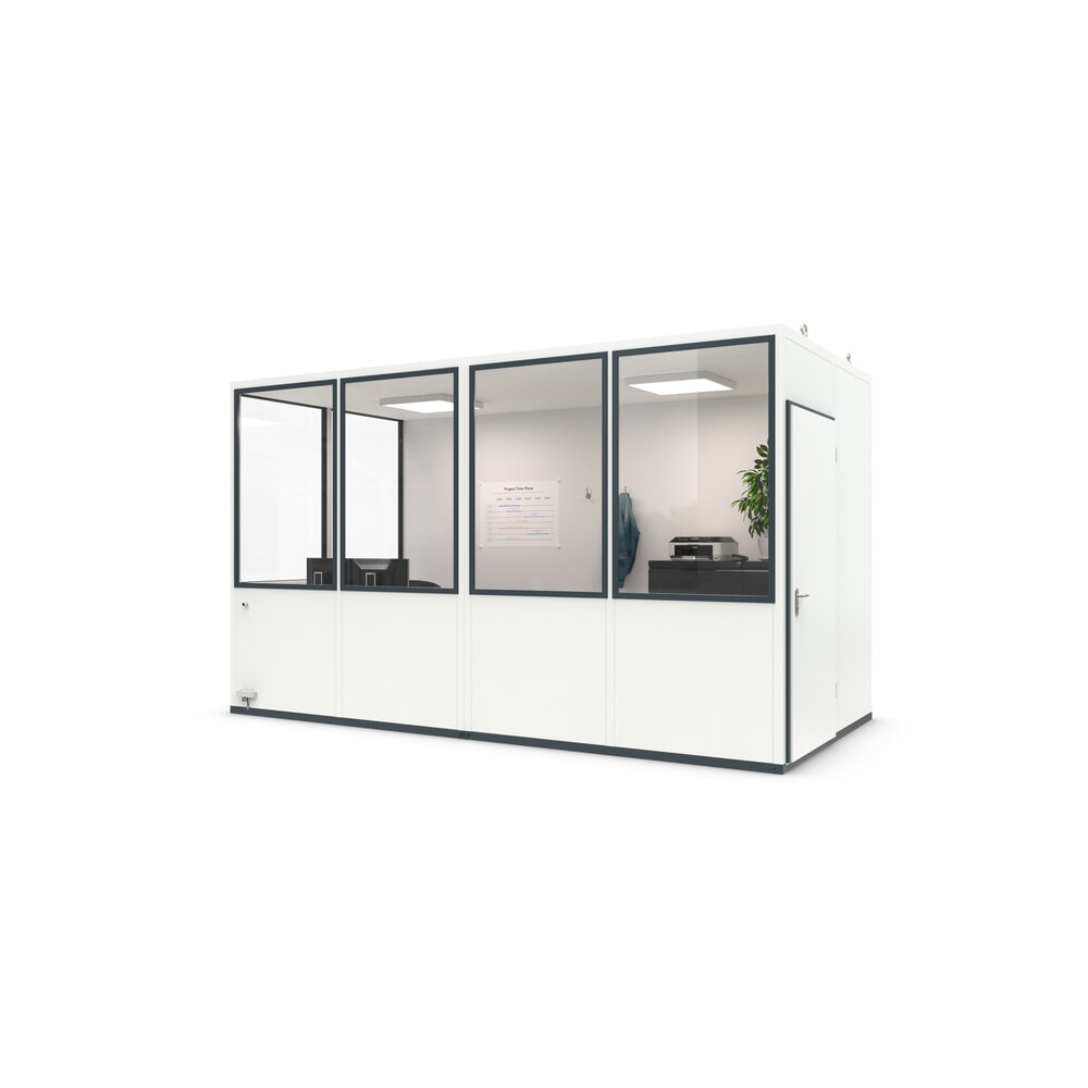 Produktabbildung Nr. 1: Kantoorunit wsm® MULTIROOM voor binnen, oppervlakte 10,40 m², met elektropakket OfficePlus