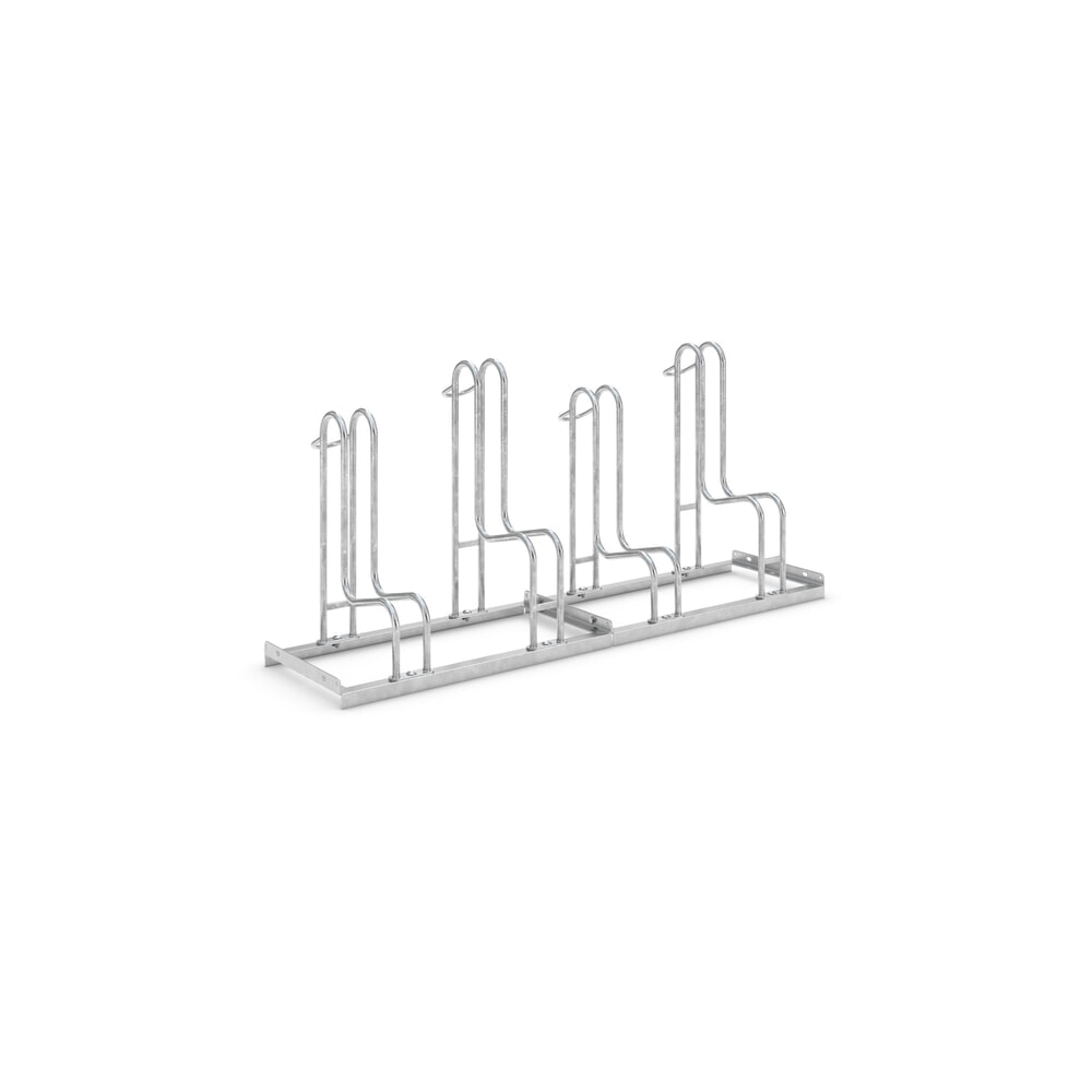 Illustration du produit: Range-vélo wsm® 4000 BR, unilatéral, galvanisé à chaud, écart entre les roues 390 mm, 4 places