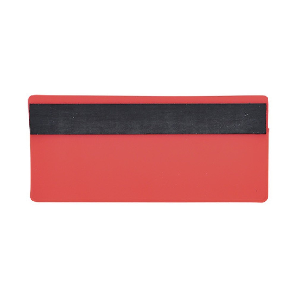 Produktabbildung Nr. 2: Zichthoezen met magneetstroken, h x b 50 x 110 mm, opening bovenaan, 50 stuks/VE, rood